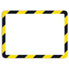 Pochette magneto jaune et noir A4 (lot de 2)