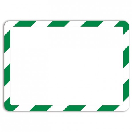 Pochette magneto blanc et vert A4 (lot de 2)