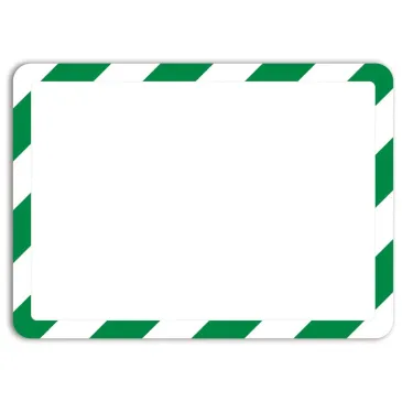 Pochette magneto blanc et vert A4 (lot de 2)