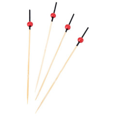 Pique boules bambou rouge L120 mm (lot de 200)