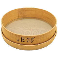 Wooden sieve Ø 190 mm stainless steel mesh n°18