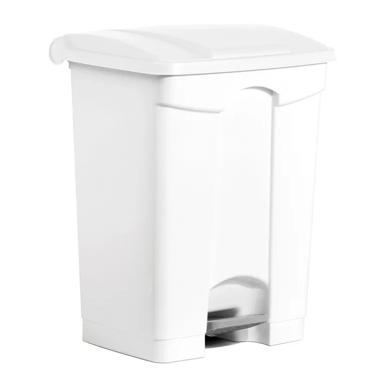 Trash bin with pedal-operated lid 70 L
