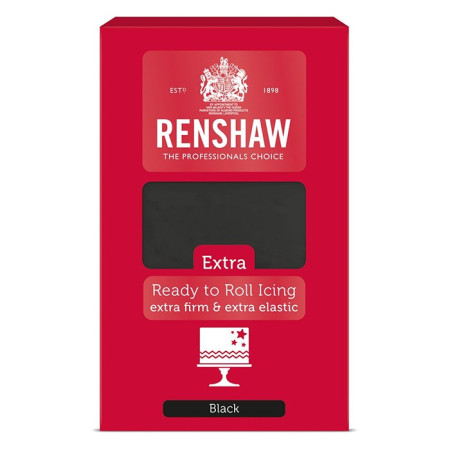 Renshaw Rolled Fondant EXTRA 1 kg -Black-