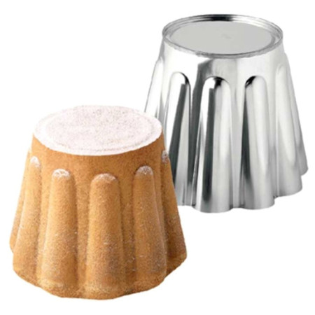 Moule à gâteau battu Ø 145 mm H 115 mm en fer blanc