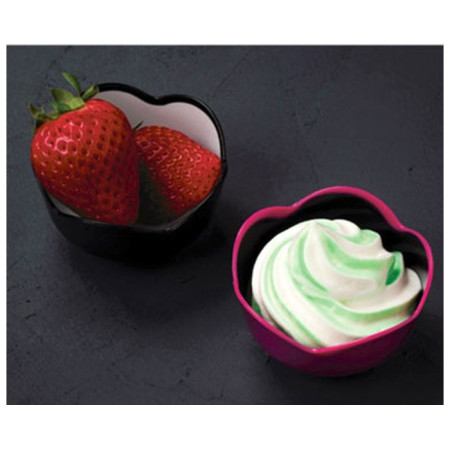 Verrine mini Lotus framboise/noir 3,5 cL (lot de 400)