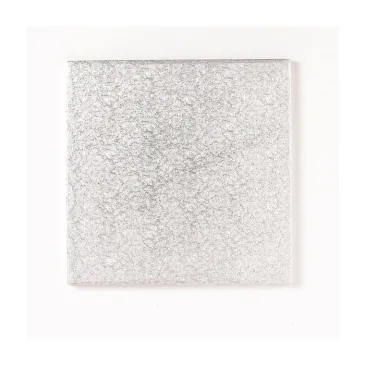 PastKolor cake drum silver square 25x25 cm