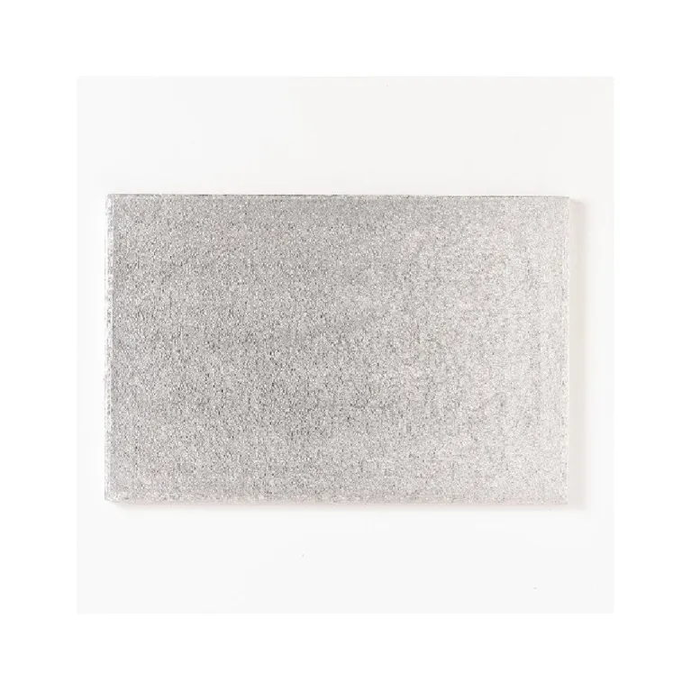 PastKolor cake board silver rectangle 35x25 cm