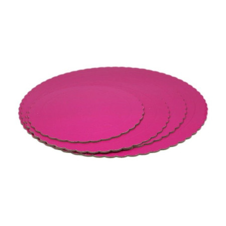 Semelle fine à gâteau PastKolor rose ronde Ø30 cm