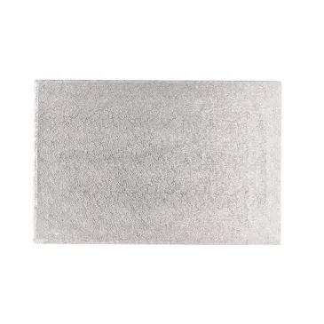 PastKolor cake drum silver rectangle 50x35 cm