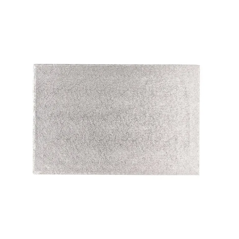 PastKolor cake drum silver rectangle 50x35 cm