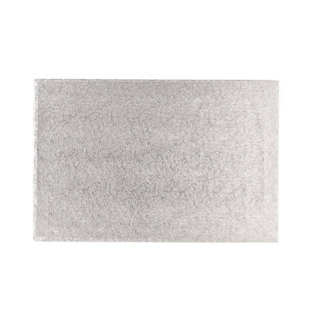 Semelle épaisse à gâteau PastKolor argentée rectangle 75 x 45 cm