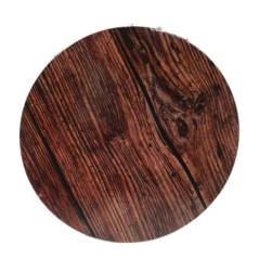 PastKolor cake board dark wood round Ø25 cm