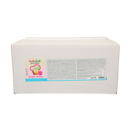 Pâte à sucre FunCakes blanc brillant 12,5 kg