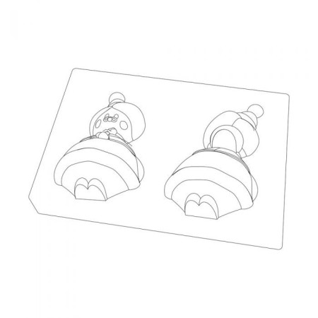 Chocolate mould « Mother Christmas » 14 cm