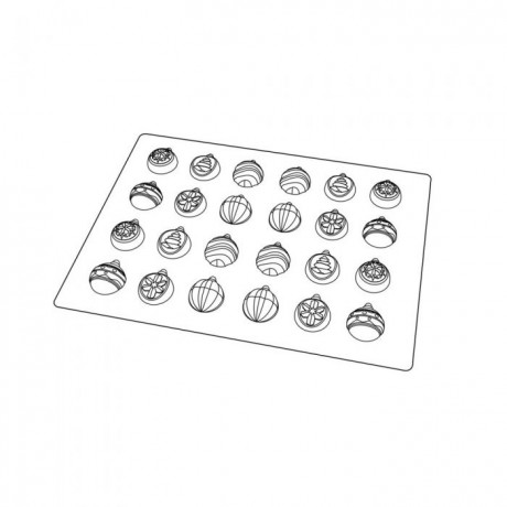 Moule « Mini boules de Noël » 2 cm