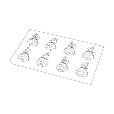 Chocolate mould « Mother Christmas » 7 cm