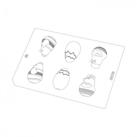 Chocolate mould « Chick family » 7 cm