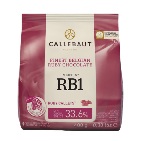 Ruby 47,3 % chocolat de couverture RB1 400 g