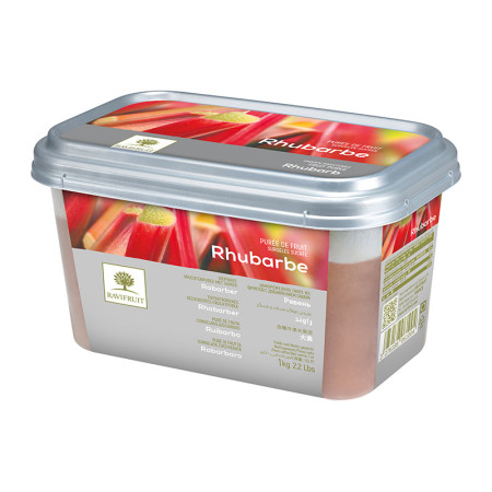 Purée de rhubarbe rose surgelée Ravifruit 1 kg