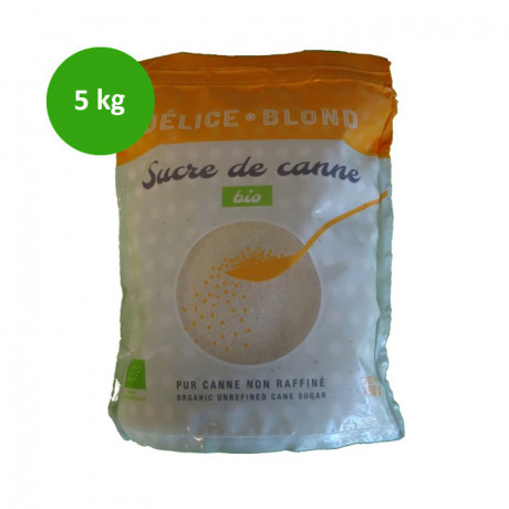 Blond cane sugar organic and fairtrade 5 kg