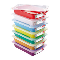 Color tray for HDPE sample dishes 350 x 235 x 70 mm (7 pcs)