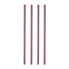 Paille en papier Ø 8 mm L 230 mm prune (lot de 100)