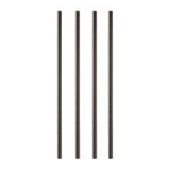 Paper straw Ø 8 mm L 230 mm black (100 pcs)