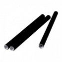 Paille en papier Ø 8 mm L 120 mm noir (lot de 250)