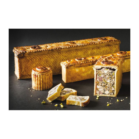 Long herringbone pâté mold 300 x 85 x 85 mm in Exopan