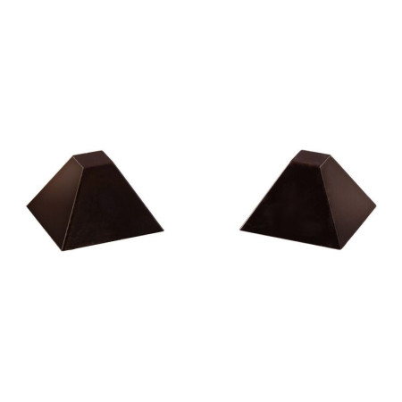 Moule 28 pyramides carrées en polycarbonate pour chocolat