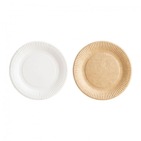 Bioline kraft cardboard plate Ø 180 mm (1000 pcs)