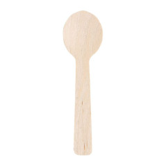 Small large wooden spoon 100 mm (100 pcs)