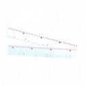 Règle graduée plastique 64 cm - MF