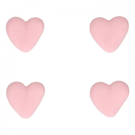 FunCakes Sugar Decorations Heart Pink Set/8