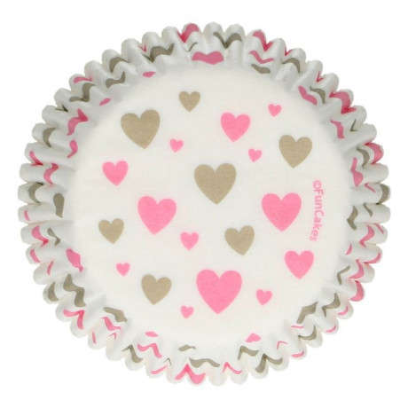 FunCakes Baking Cups Hearts pk/48