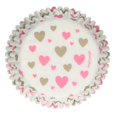 FunCakes Baking Cups Hearts pk/48