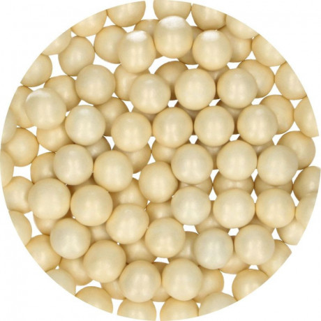 FunCakes Candy Choco Pearls Large Ivory 70 g