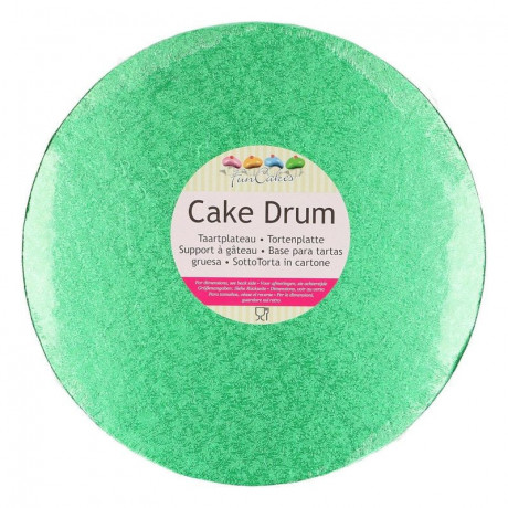 FunCakes Cake Drum Round Ø25cm -Green-