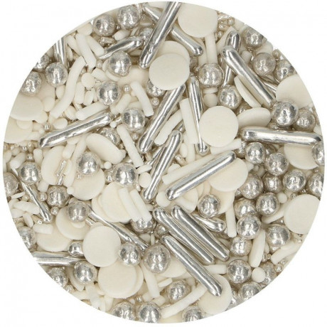 FunCakes Sprinkle Medley Silver Chic 65 g