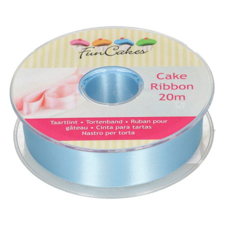 Ruban à gâteau FunCakes bleu 25 mm x 20 m