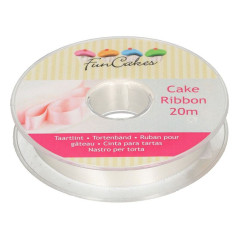 Ruban à gâteau FunCakes ivoire 15 mm x 20 m