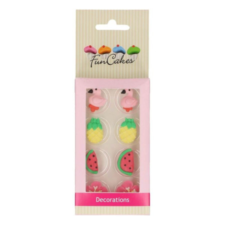 FunCakes Sugar Decorations Tropical Set/8