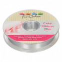 FunCakes Cake Ribbon -Silver- 15mmx20m