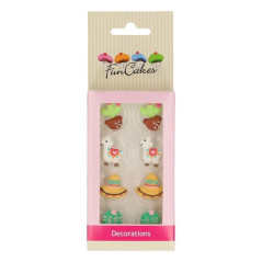 FunCakes Sugar Decorations Alpaca Set/8