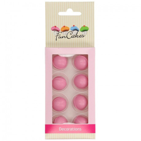 Perles au chocolat FunCakes rose 8 pièces