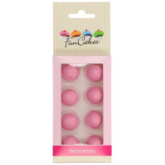 Perles au chocolat FunCakes rose 8 pièces