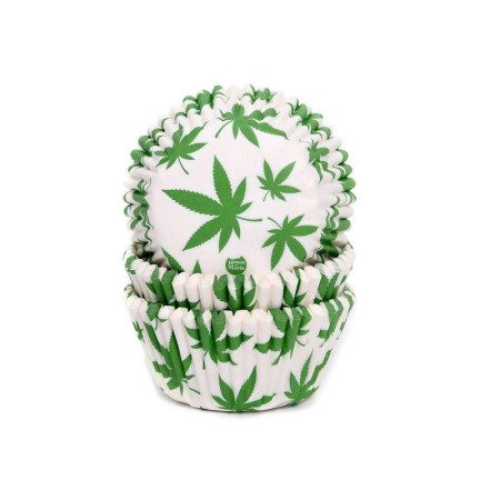 House of Marie Baking Cups Marijuana pk/50