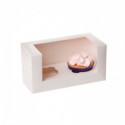 House of Marie Cupcake Box 2 - White pk/3