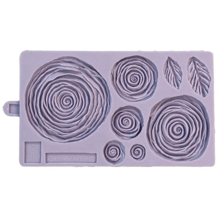 Karen Davies Siliconen Mould - Ruffled Roses