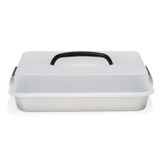Patisse Silver-Top Bake and Roast Pan with Carrying Lid